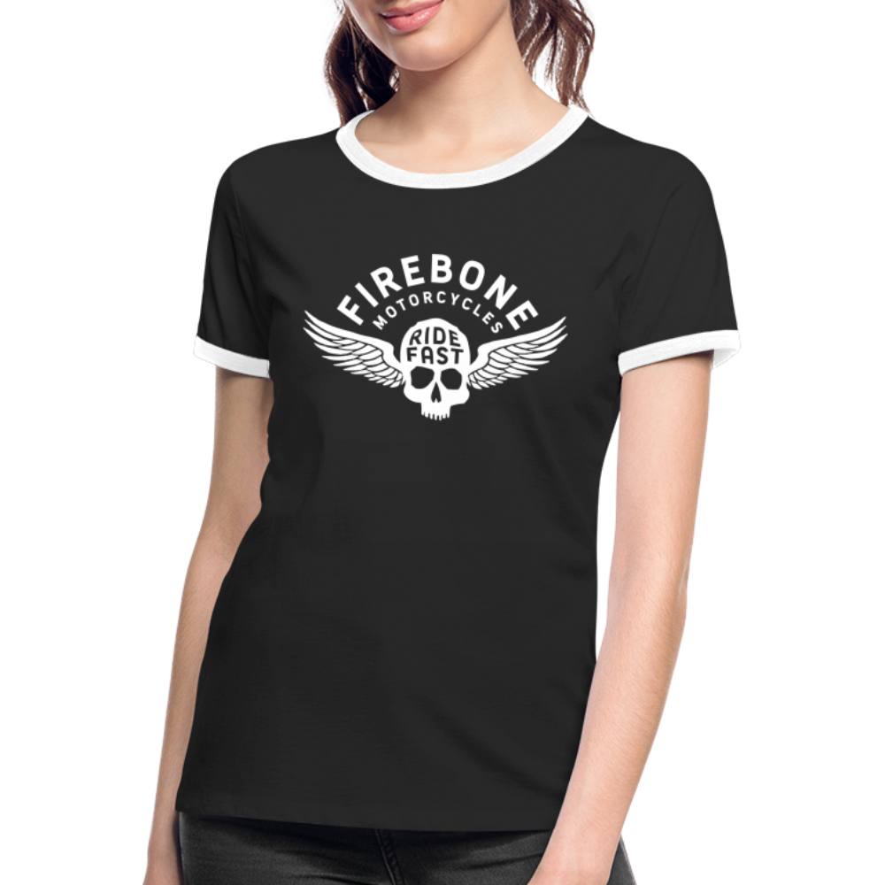 Ride Fast - Ringer t-shirt - black/white