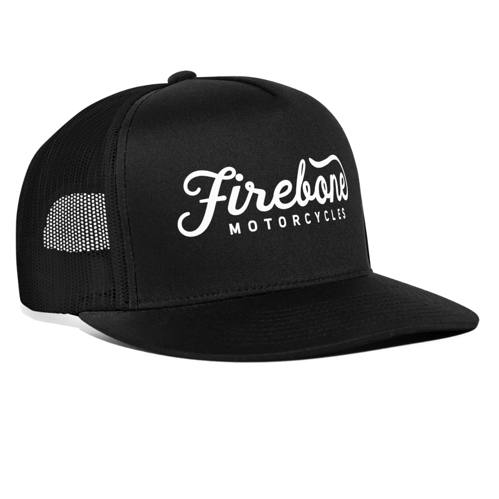 Firebone Motorcycles logo - Trucker Cap - black/black