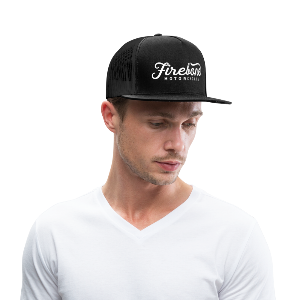 Firebone Motorcycles logo - Trucker Cap - black/black