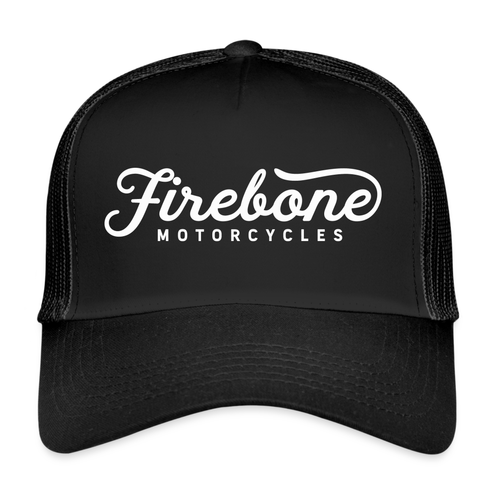 Firebone Motorcycles logo - Trucker Cap - black/black