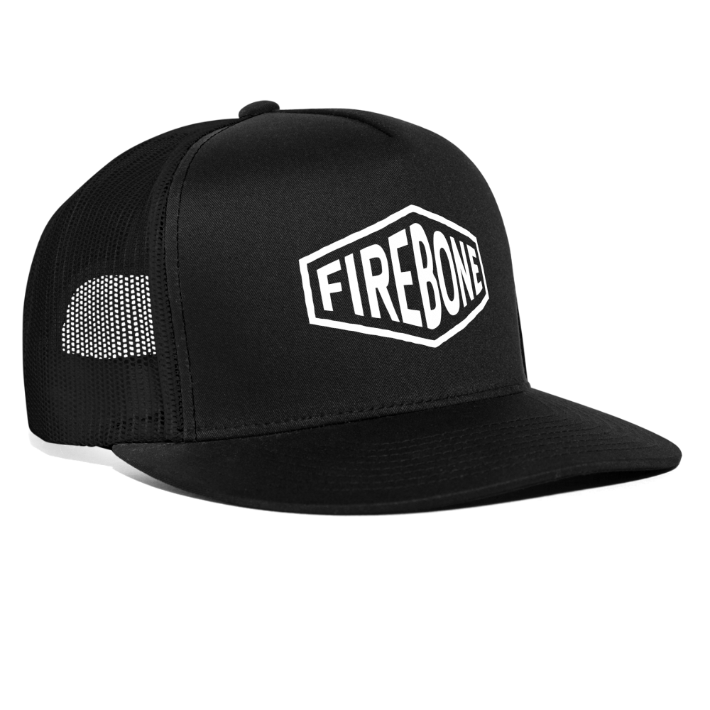 Firebone Logo - Trucker Cap - black/black