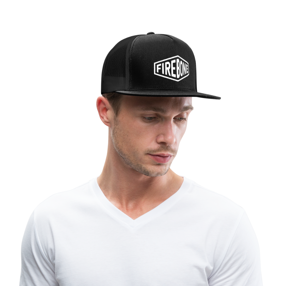 Firebone Logo - Trucker Cap - black/black