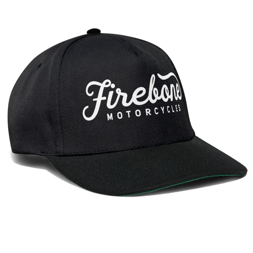 Firebone motocycle with skulls -Trucker Cap - black/black