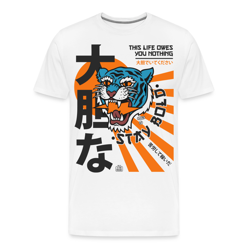This life owes you nothing - Premium t-shirt - white