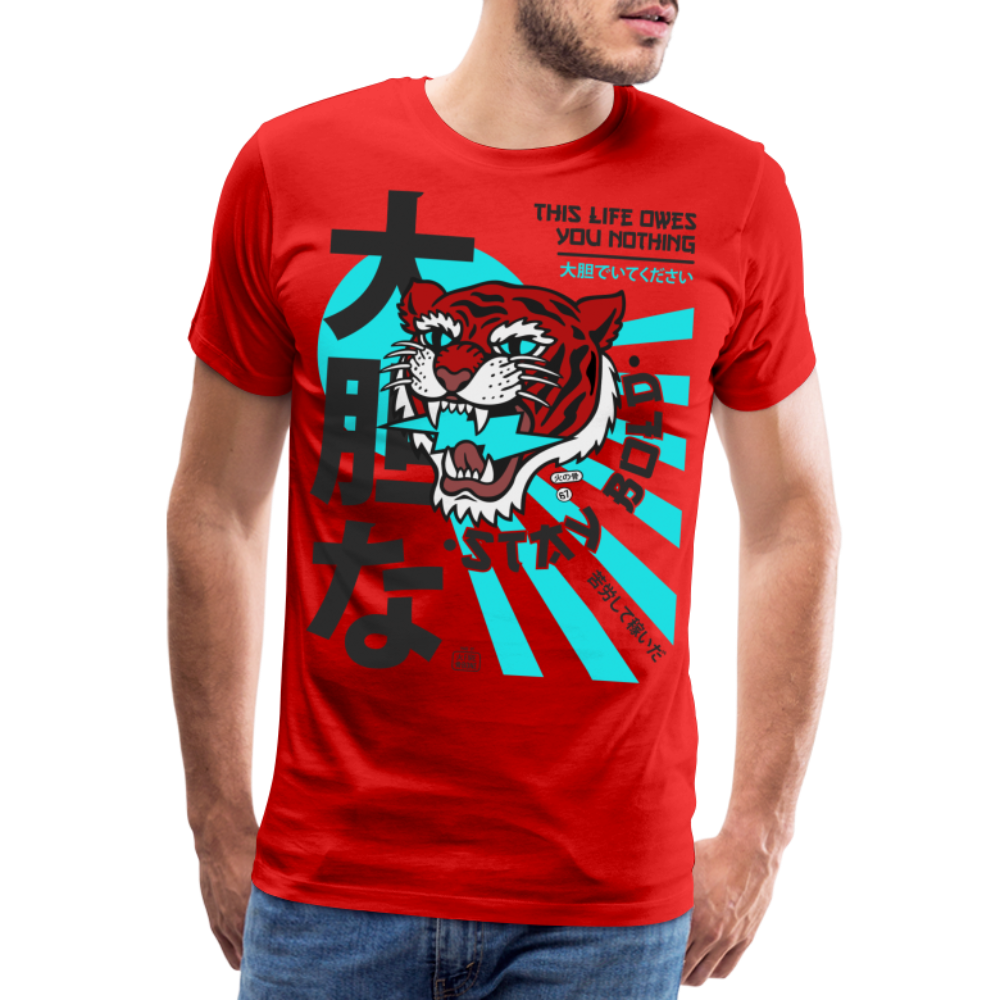 This life owes you nothing - Men's t-shirt - red