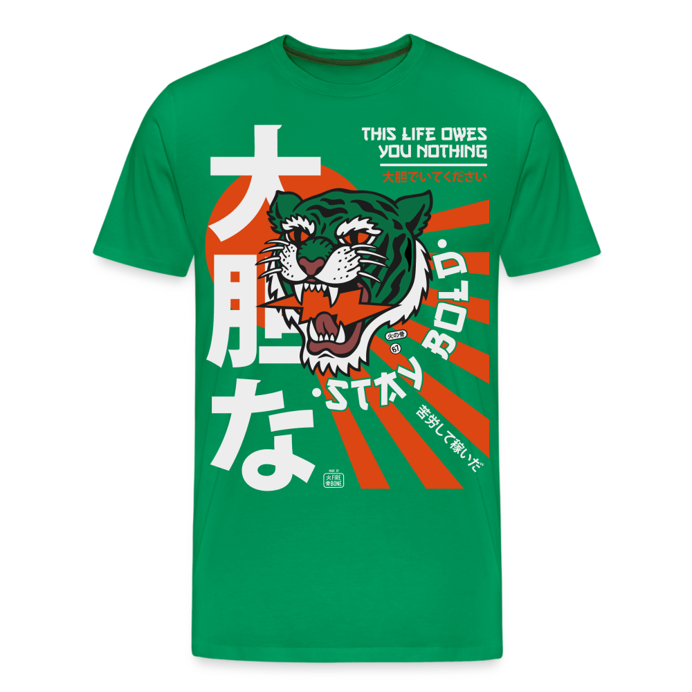 This life owes you nothing - Premium t-shirt - kelly green
