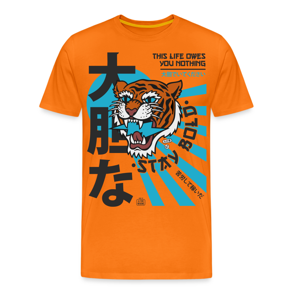 This life owes you nothing - Premium t-shirt - orange