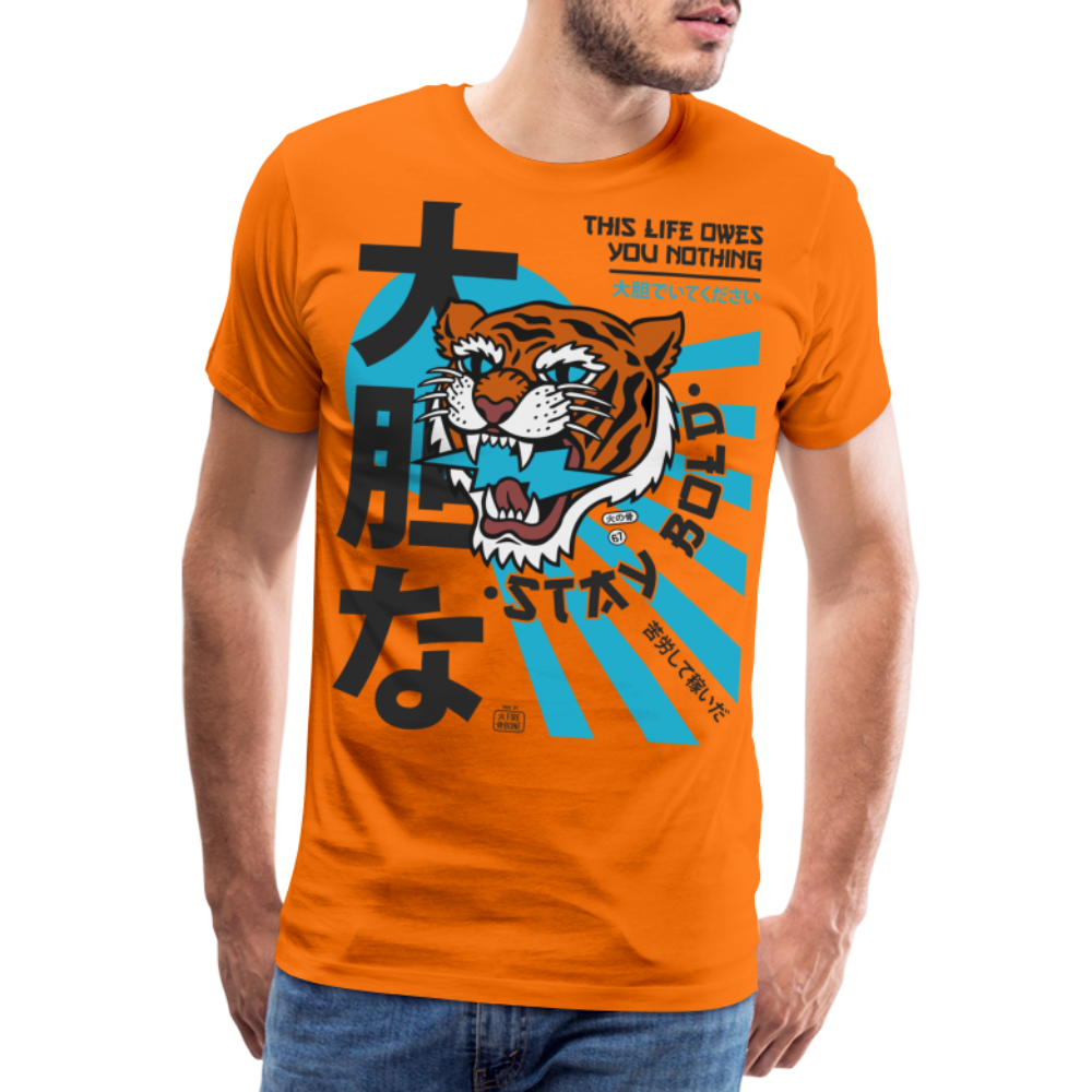 This life owes you nothing - Premium t-shirt - orange