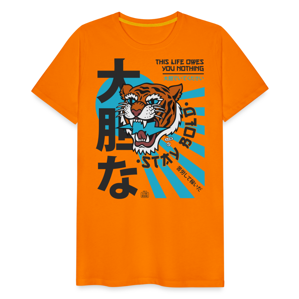 This life owes you nothing - Premium t-shirt - orange