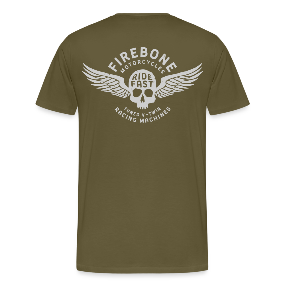 Super Quick Skull - Premium T-Shirt - khaki