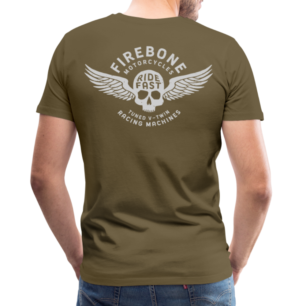 Super Quick Skull - Premium T-Shirt - khaki