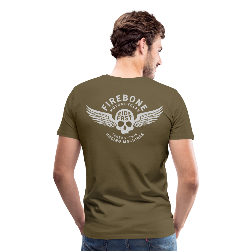 Super Quick Skull - Premium T-Shirt - khaki