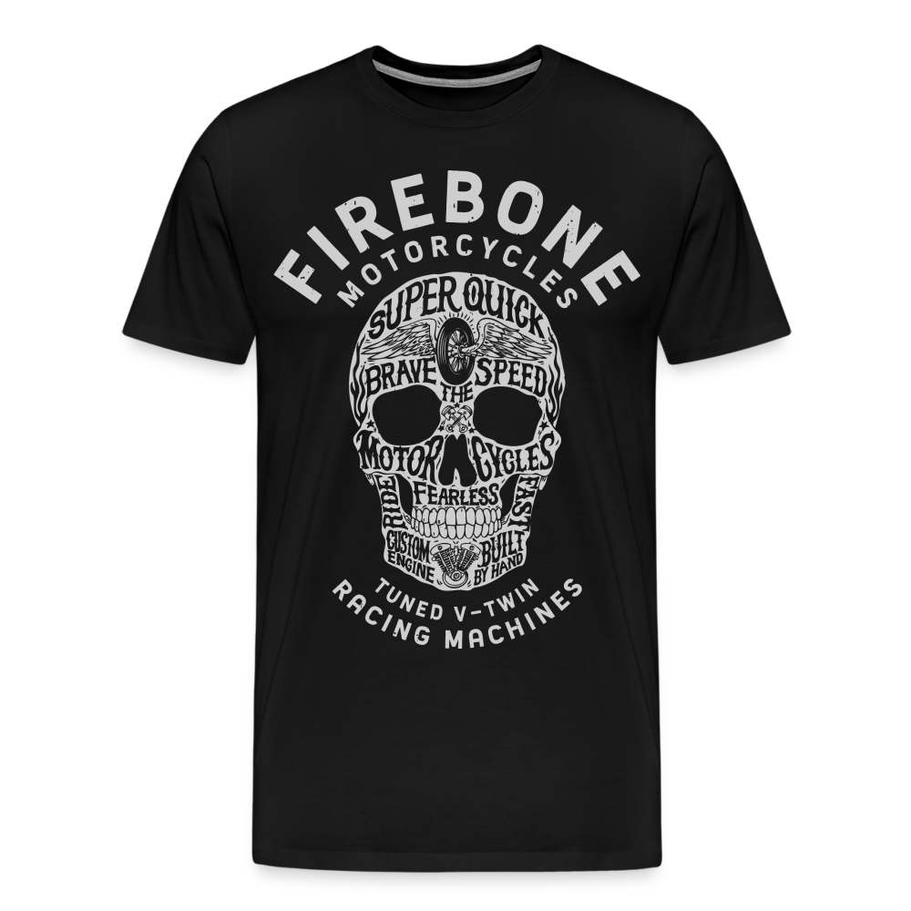 Super Quick Skull - Men’s Premium T-Shirt - black