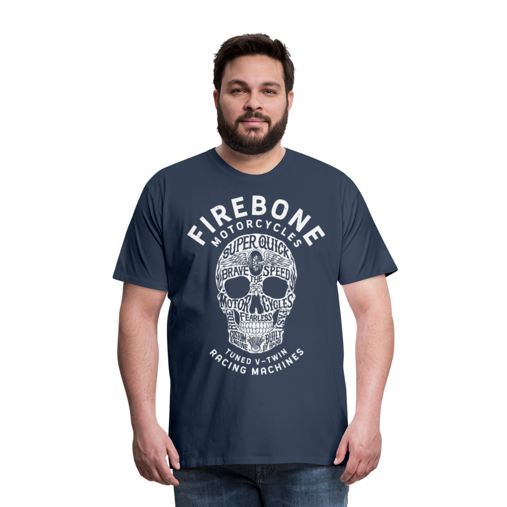 Super Quick Skullz - Men’s Premium T-Shirt - navy