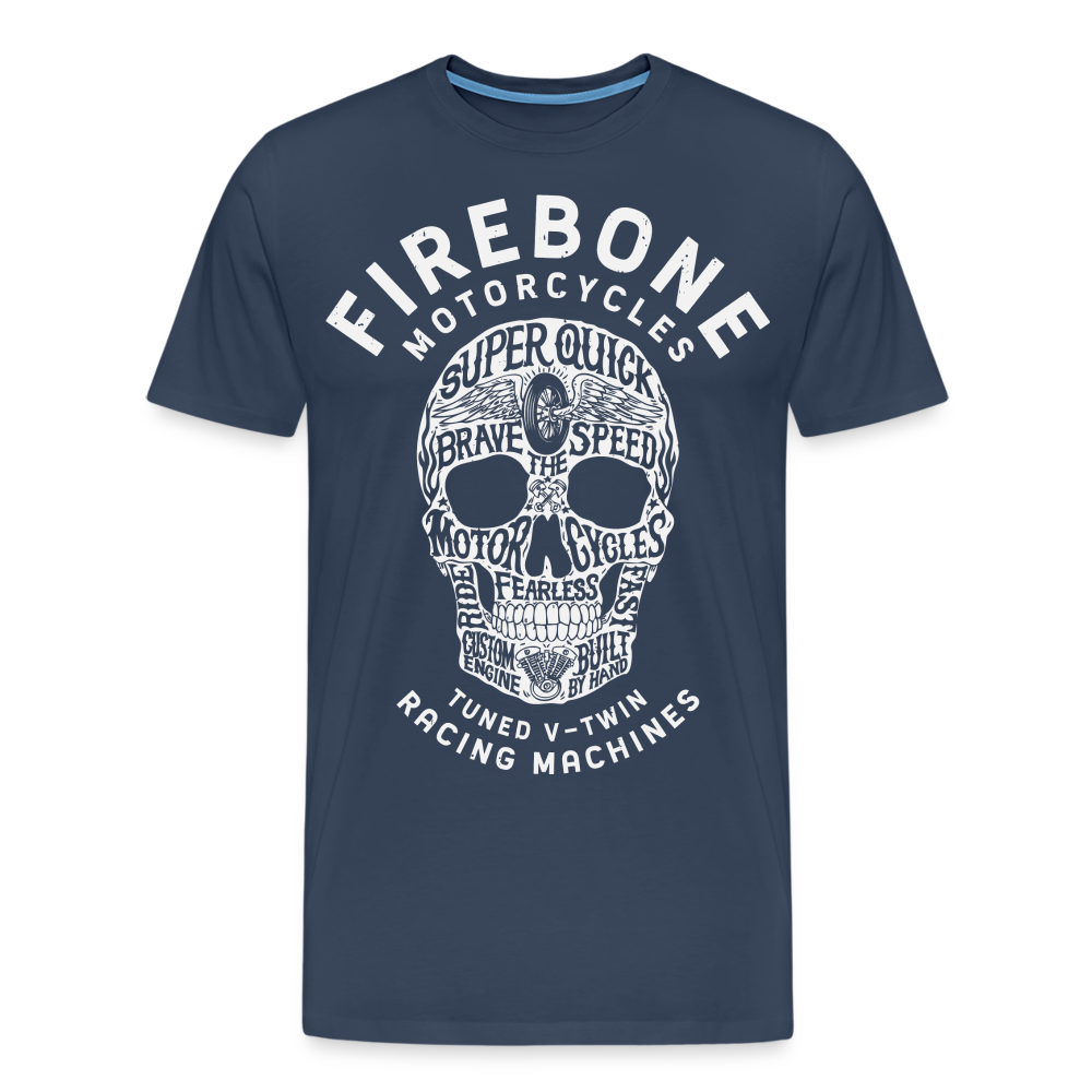 Super Quick Skullz - Men’s Premium T-Shirt - navy