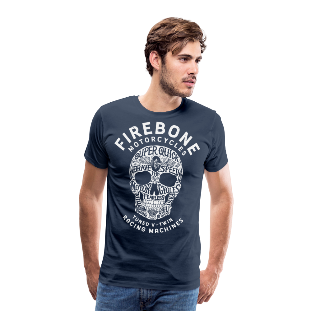 Super Quick Skullz - Men’s Premium T-Shirt - navy