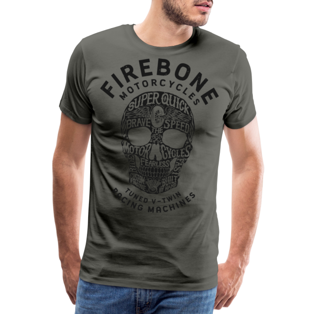 Super Quick Skullz - Men’s Premium T-Shirt - asphalt