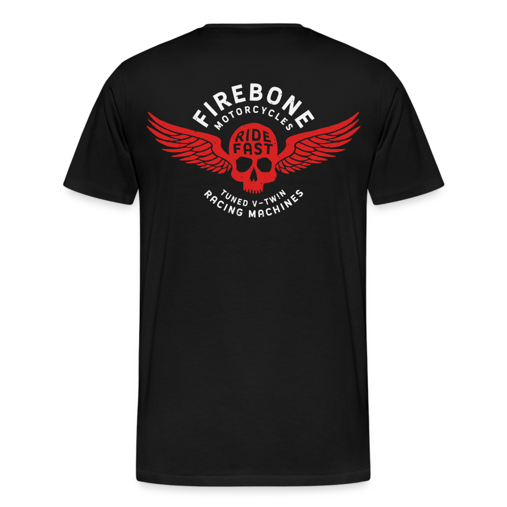 Super Quick Skullz Two colour - Men’s Premium T-Shirt - black