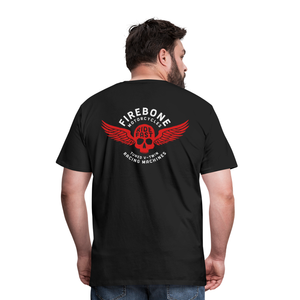 Super Quick Skullz Two colour - Men’s Premium T-Shirt - black