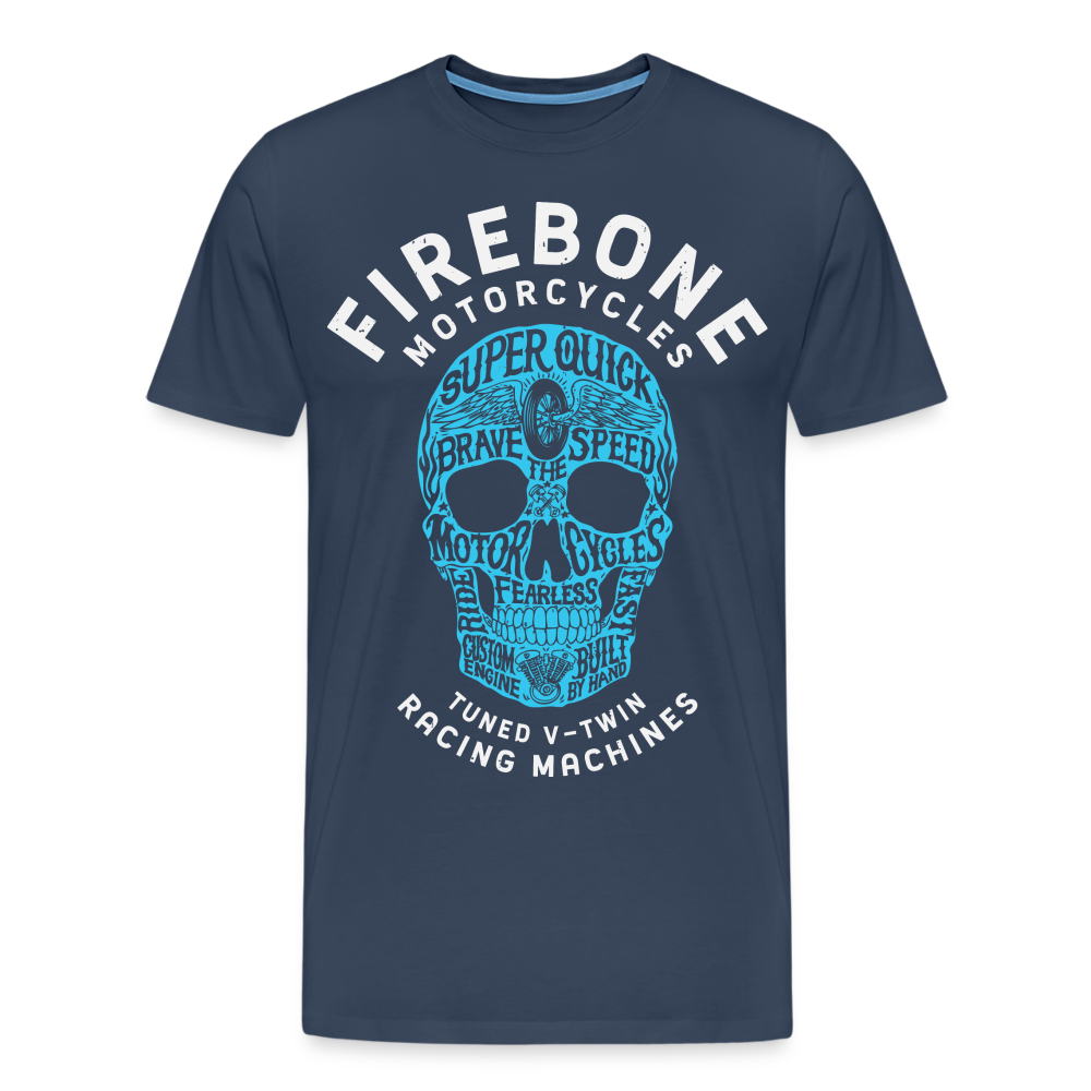 Super Quick Skullz - Men’s Premium T-Shirt - navy