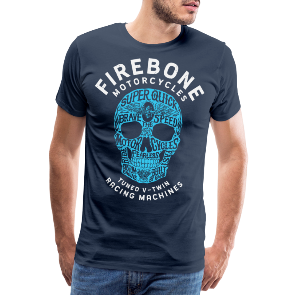Super Quick Skullz - Men’s Premium T-Shirt - navy