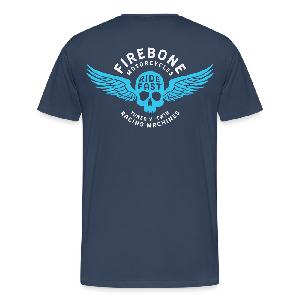 Super Quick Skullz - Men’s Premium T-Shirt - navy