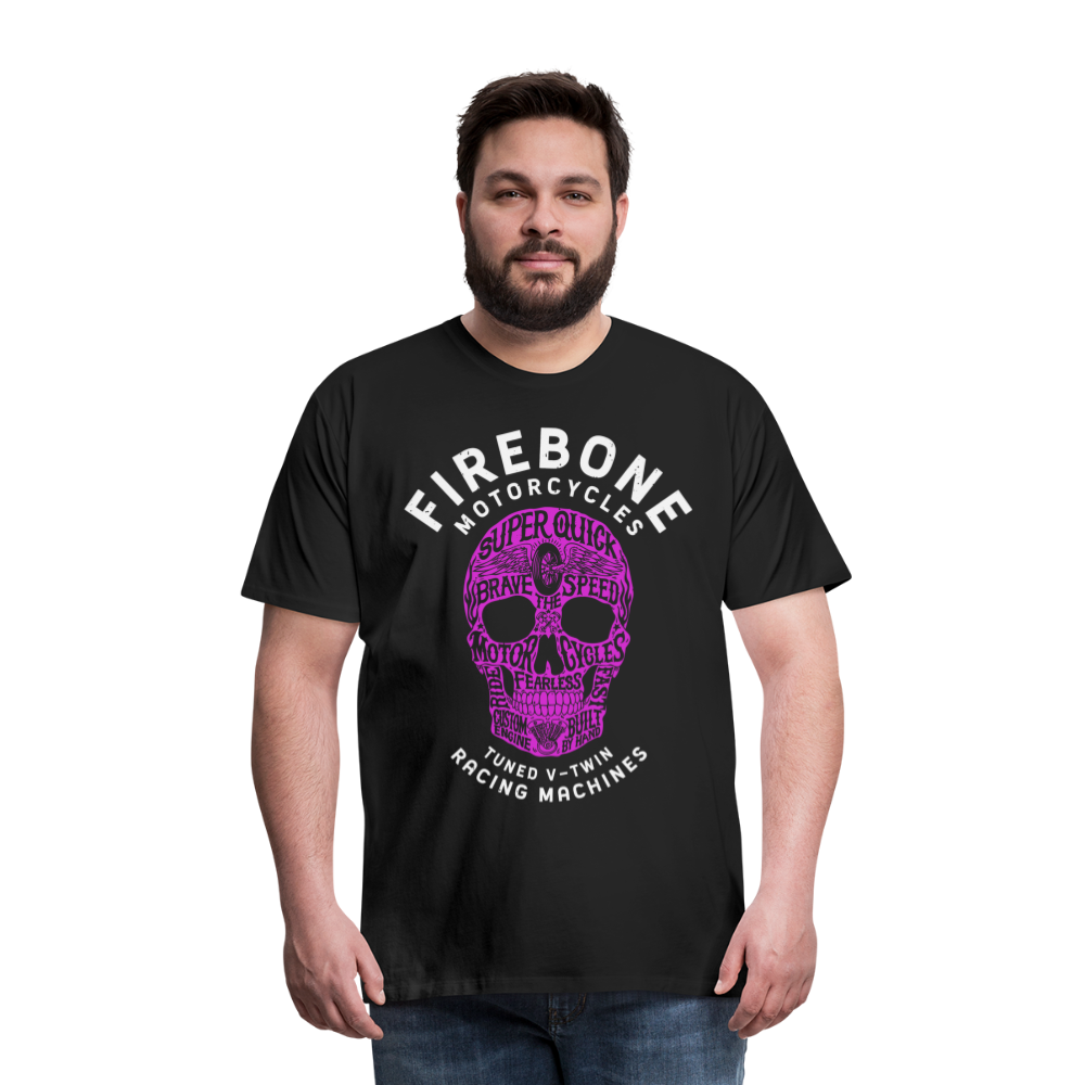 Super Quick Skullz Two Colours - Men’s Premium T-Shirt - black