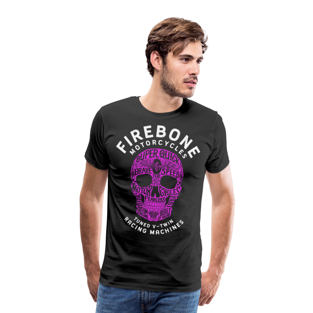 Super Quick Skullz Two Colours - Men’s Premium T-Shirt - black