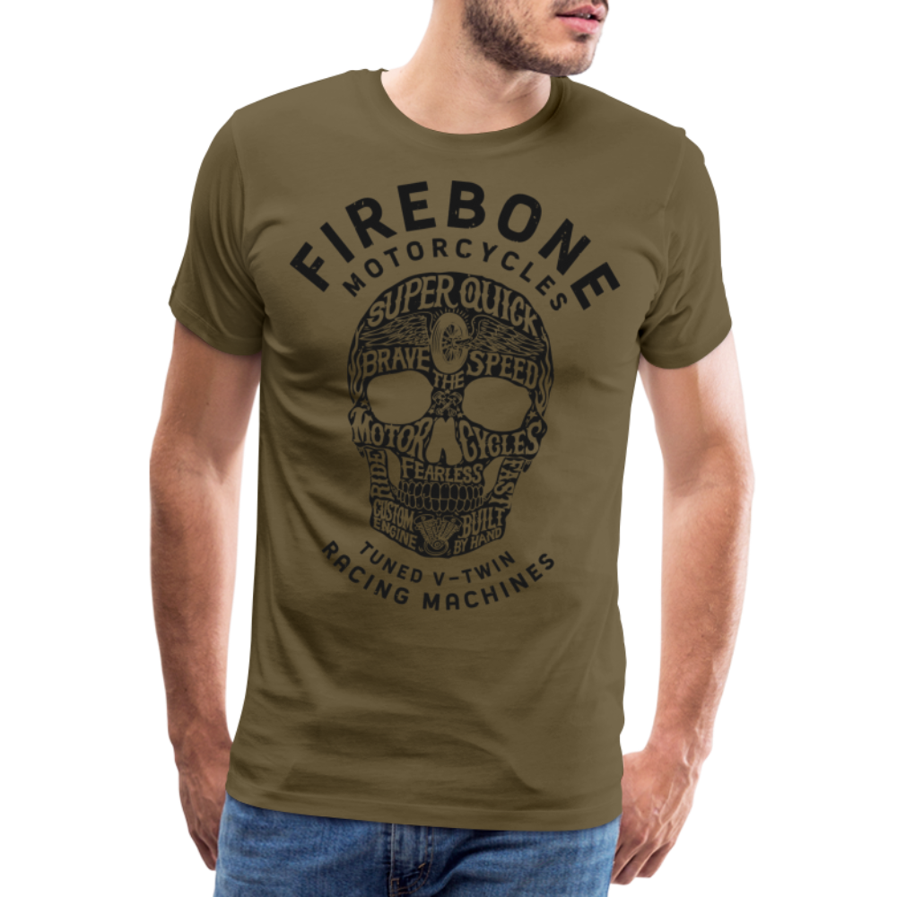 Super Quick Skullz - Men’s Premium T-Shirt - khaki