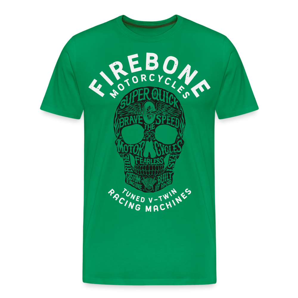 Super Quick Skullz Two Colours - Men’s Premium T-Shirt - kelly green
