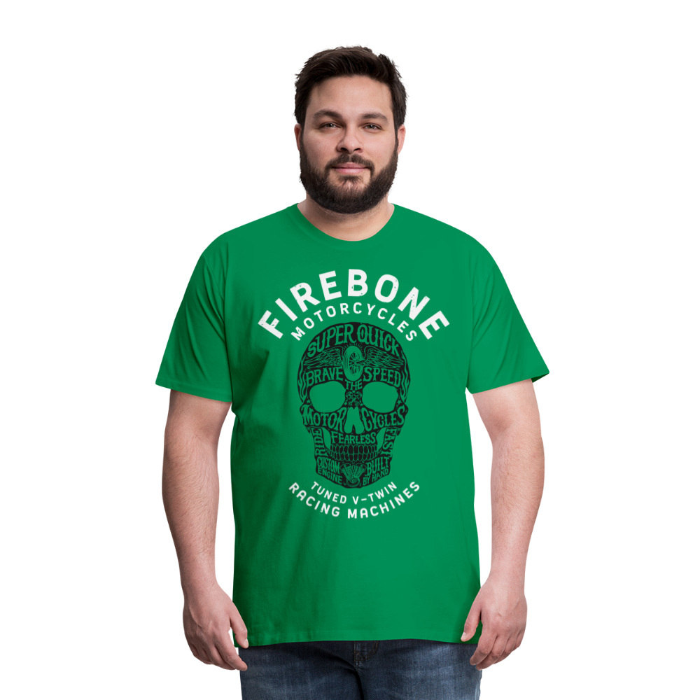 Super Quick Skullz Two Colours - Men’s Premium T-Shirt - kelly green