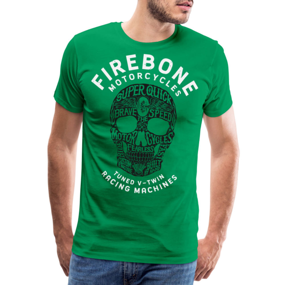 Super Quick Skullz Two Colours - Men’s Premium T-Shirt - kelly green