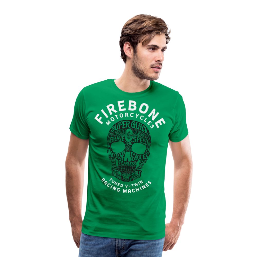 Super Quick Skullz Two Colours - Men’s Premium T-Shirt - kelly green