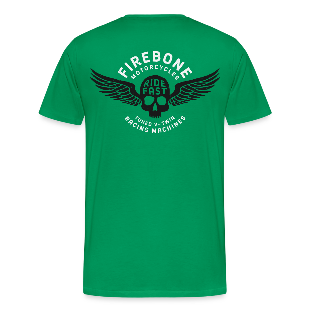 Super Quick Skullz Two Colours - Men’s Premium T-Shirt - kelly green