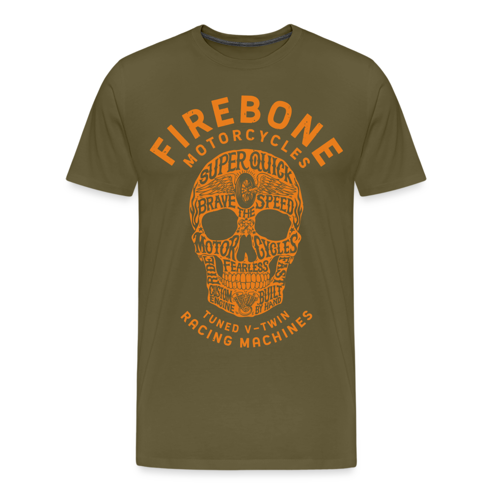 Super Quick skullz - Men’s Premium T-Shirt - khaki