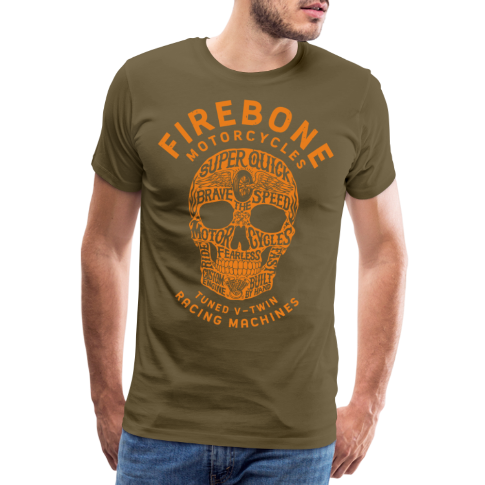 Super Quick skullz - Men’s Premium T-Shirt - khaki