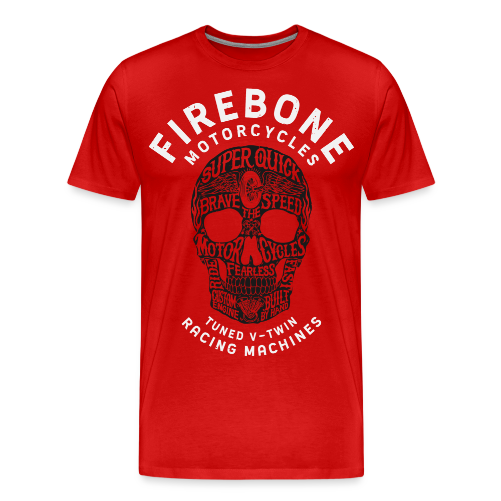 Super Quick Skullz Two Colours - Men’s Premium T-Shirt - red