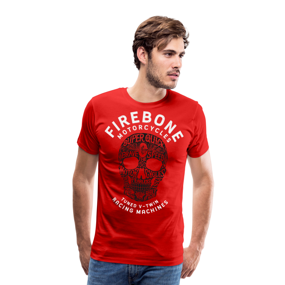 Super Quick Skullz Two Colours - Men’s Premium T-Shirt - red