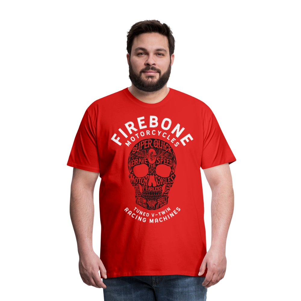 Super Quick Skullz Two Colours - Men’s Premium T-Shirt - red