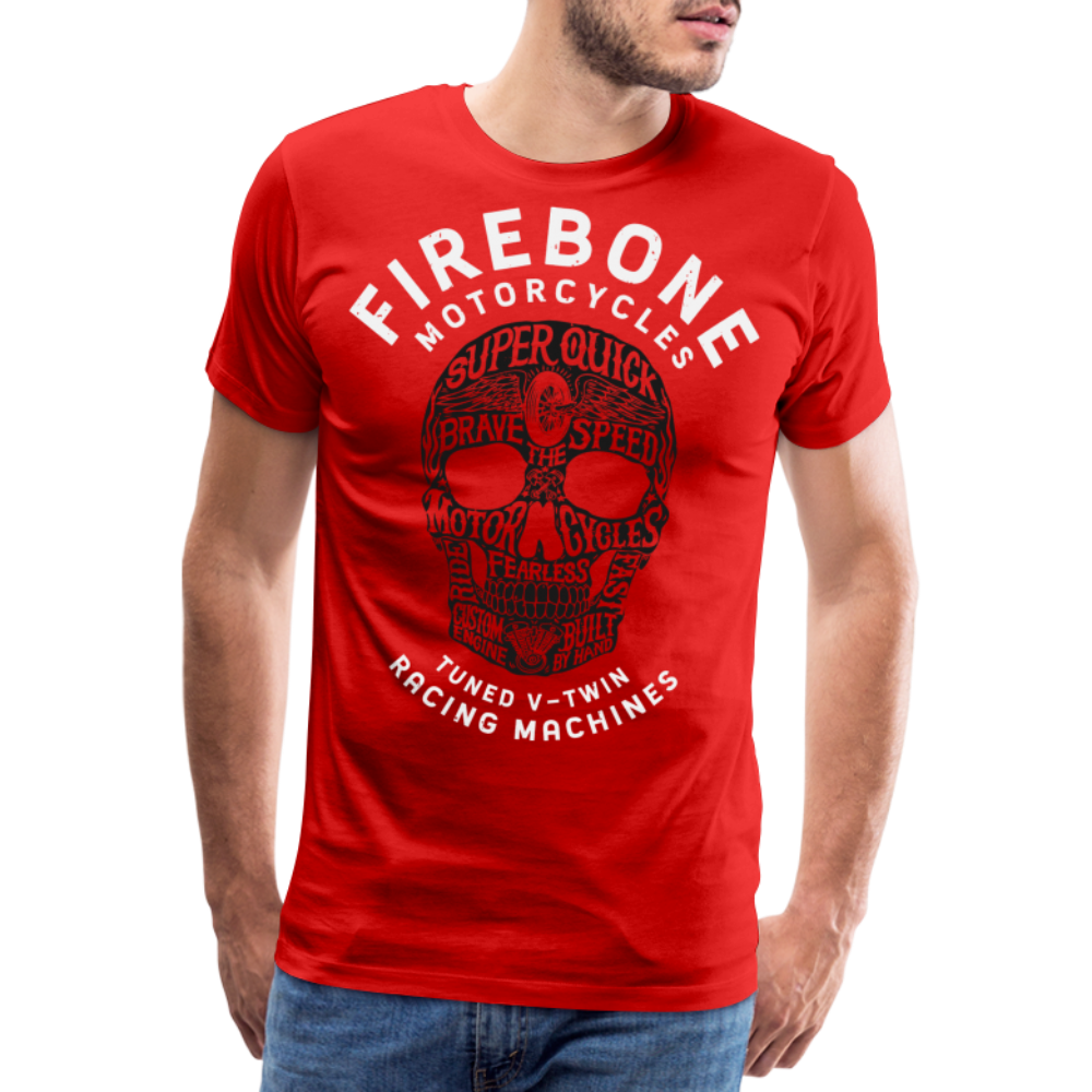 Super Quick Skullz Two Colours - Men’s Premium T-Shirt - red