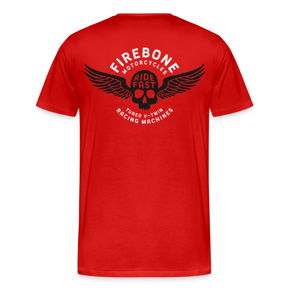 Super Quick Skullz Two Colours - Men’s Premium T-Shirt - red