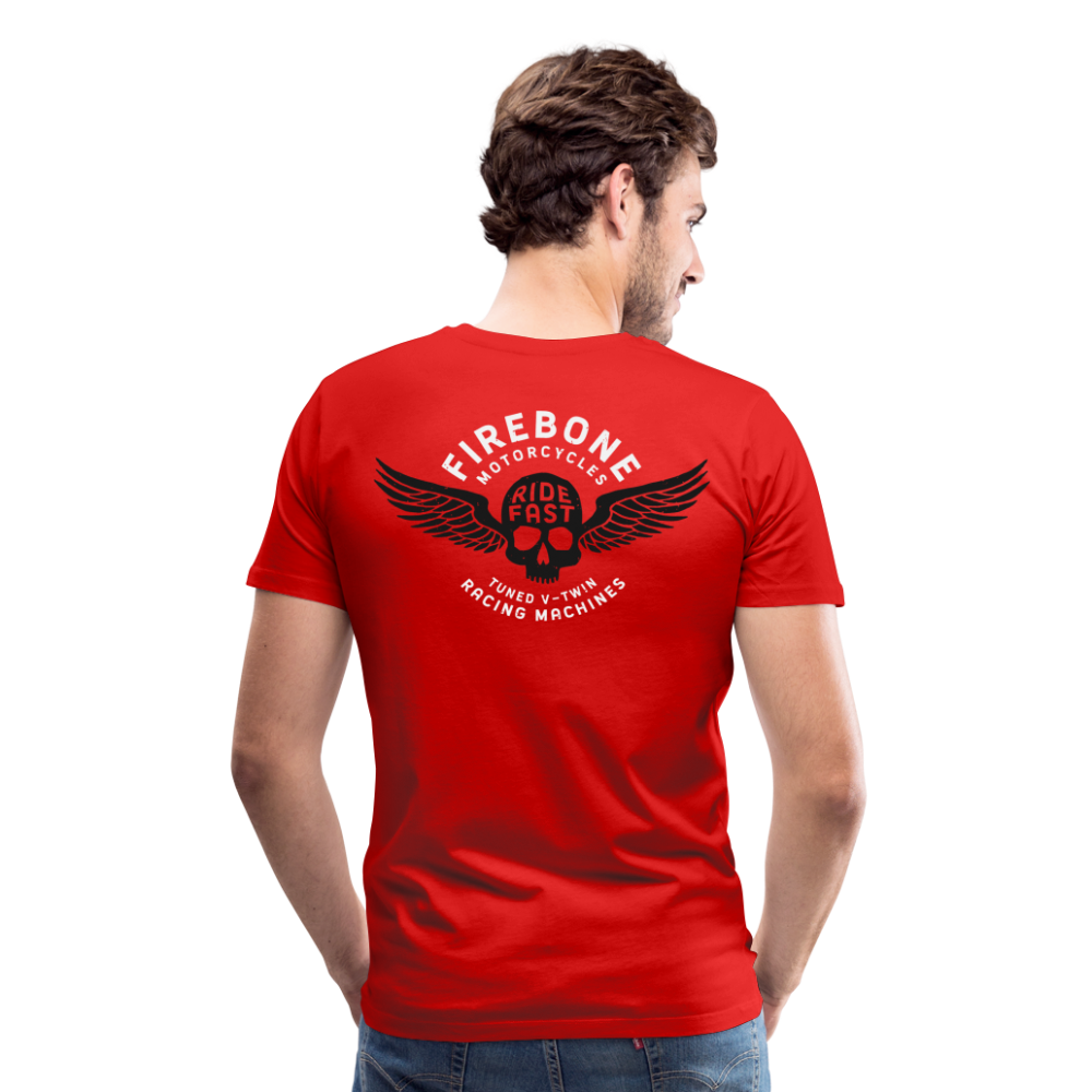 Super Quick Skullz Two Colours - Men’s Premium T-Shirt - red
