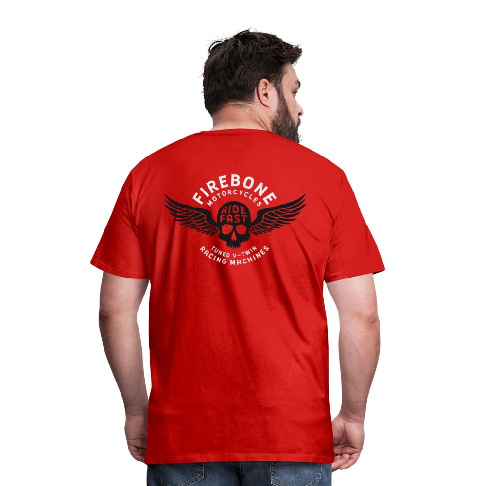 Super Quick Skullz Two Colours - Men’s Premium T-Shirt - red