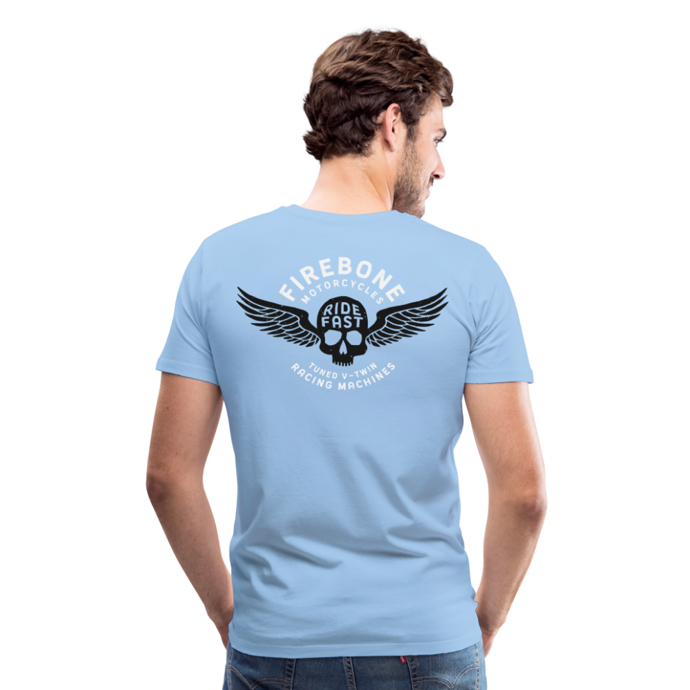 Super Quick Skullz Two Colours - Men’s Premium T-Shirt - sky