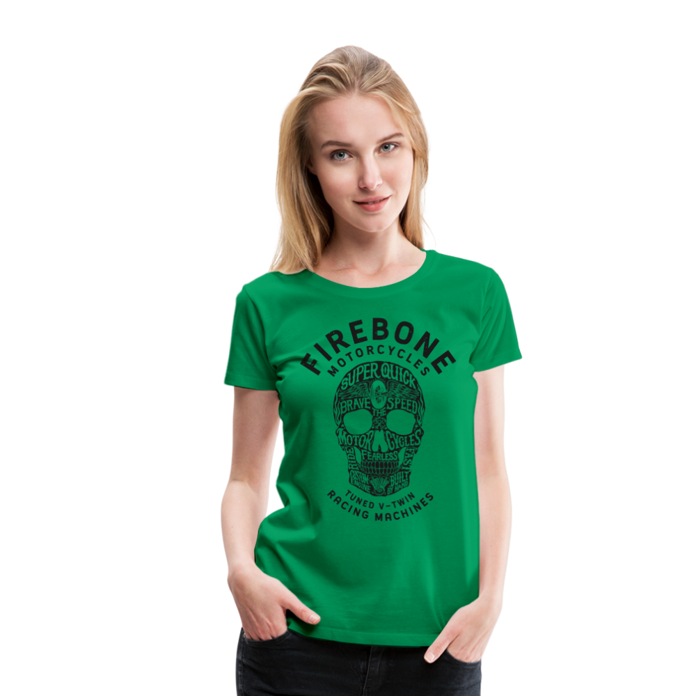 Super Quick Skullz - Women’s Premium T-Shirt - kelly green