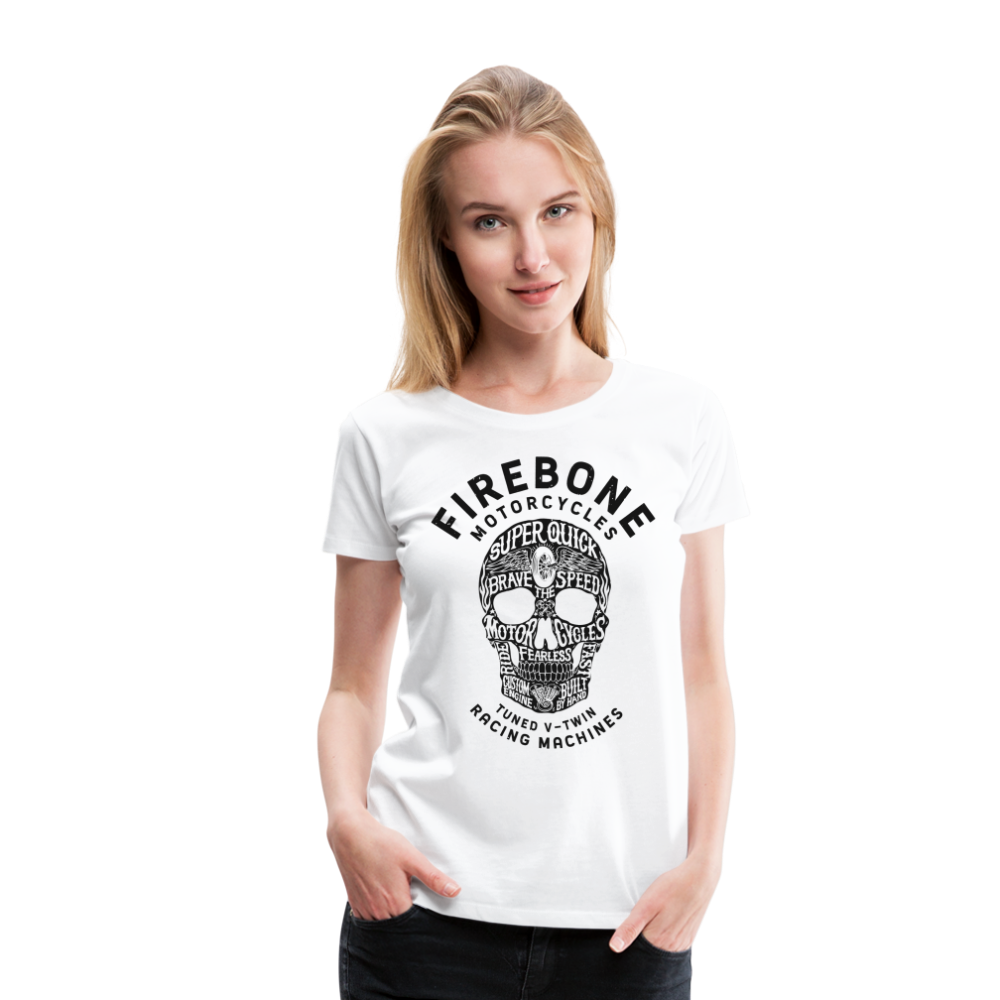 Super Quick Skullz - Women’s White Premium T-Shirt - white
