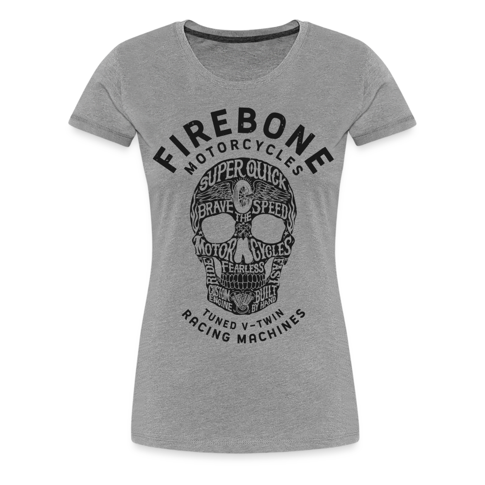 Super Quick Skullz - Women’s Grey Premium T-Shirt - heather grey