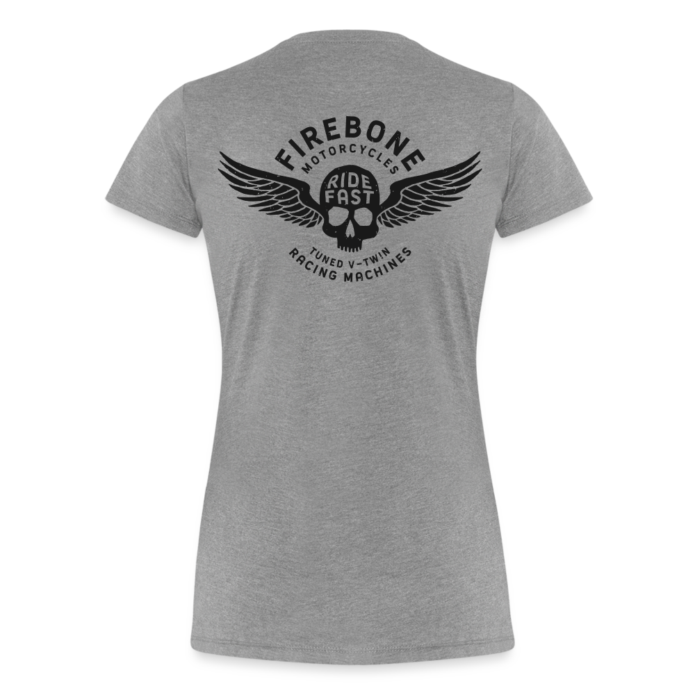 Super Quick Skullz - Women’s Grey Premium T-Shirt - heather grey