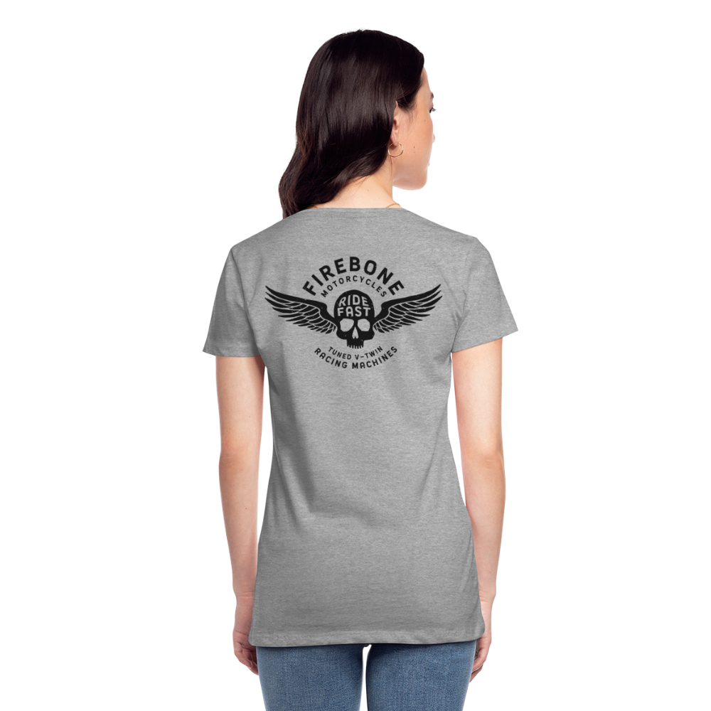 Super Quick Skullz - Women’s Grey Premium T-Shirt - heather grey