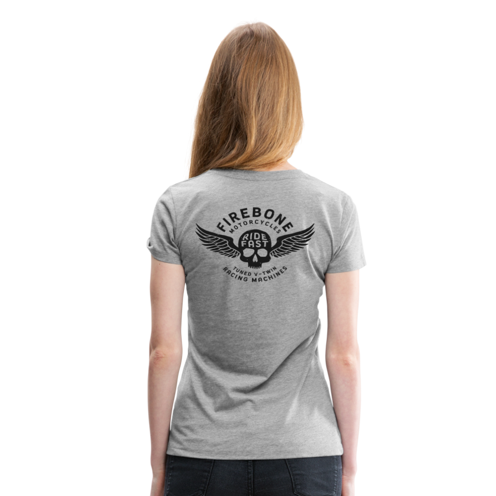 Super Quick Skullz - Women’s Grey Premium T-Shirt - heather grey
